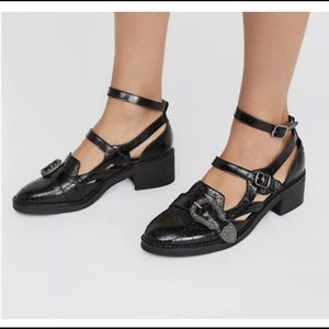 Free People Silent D Thunderbird Oxford Black
